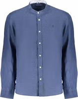 Blue Linen Mens Shirt 1