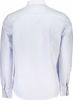 Azzurro Cotton Men Shirt with Long Sleeves and Button-Down Collar 2