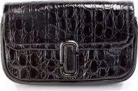 Marc Jacobs The Mini Shoulder Bag Black Embossed Leather Crossbody Bag 1