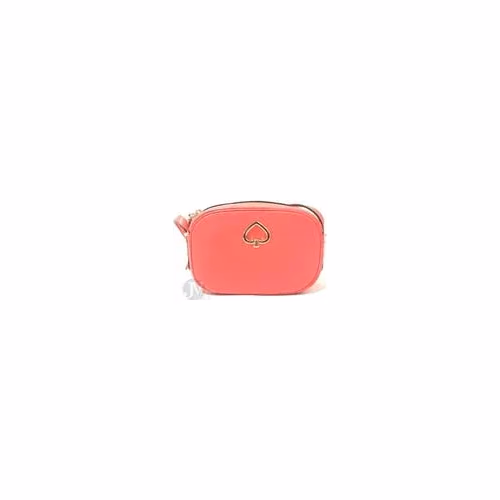 Kate Spade New York Women'S Kourtney Pebbled Leather Zip Around Camera Crossbody Bag (Stoplight)