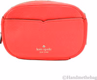 Kate Spade New York Women'S Kourtney Pebbled Leather Zip Around Camera Crossbody Bag (Stoplight) 3