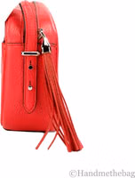Kate Spade New York Women'S Kourtney Pebbled Leather Zip Around Camera Crossbody Bag (Stoplight) 4