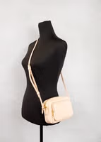 Burberry Small Branded Peach Pink Grainy Leather Camera Crossbody Bag 2