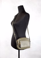 Burberry Small Branded Dark Fern Green Grainy Leather Camera Crossbody Bag 2
