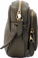 Burberry Small Branded Dark Fern Green Grainy Leather Camera Crossbody Bag 3