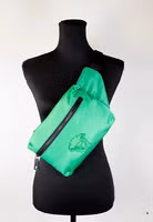 Versace Small Bright Green Nylon Matte Medusa Belt Bag Waist Fanny Pack Purse 4