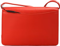 Burberry Hampshire Small Red Embossed Logo Smooth Leather Crossbody Bag 2