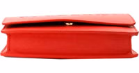 Burberry Hampshire Small Red Embossed Logo Smooth Leather Crossbody Bag 4