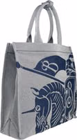 Burberry Navy EKD Canvas Tote Bag With Coin Pouch 3