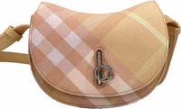 Burberry Mini Check Rocking Horse Crossbody Bag Purse 1