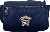 Versace Medusa Navy Nylon Belt Bag Waist Fanny Pack Purse 1