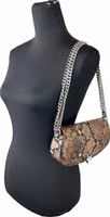 Michael Kors Mila Small Snakeskin Messenger Crossbody Bag 4