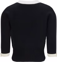 Black Cotton Cardigan 2