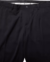 Black Wool Tapered Leg Dress Trouser Pants 1