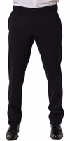 Black Wool Tapered Leg Dress Trouser Pants 2
