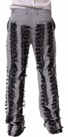 BlackGray Pinstripe Embellished Trouser Pants 4
