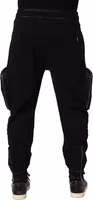 Black Mid Waist Cargo Jogger Sweatpants Pants 4