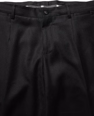 Black Wool Slim Fit Formal 2 Piece Men Suit
