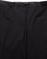 Black Wool Tapered Leg Dress Trouser Pants 1