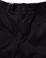 Black Cotton Tapered Leg Dress Trouser Pants 1