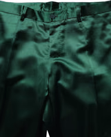 Dark Green Tapered Leg Dress Trouser Pants 1