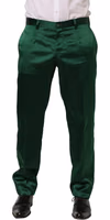 Dark Green Tapered Leg Dress Trouser Pants 2