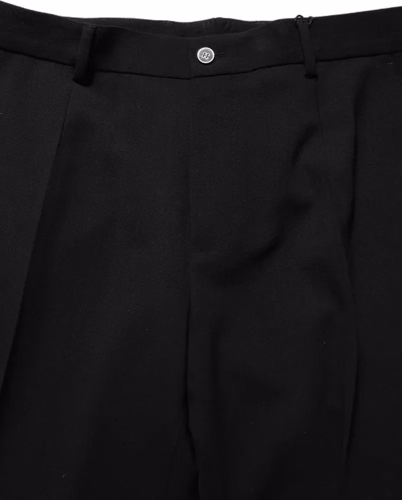 Black Wool Straight Men Dress Trouser Pants
