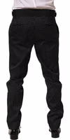 Black Polka Dot Cotton Dress Trouser Pants 4