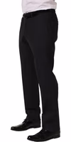 Black Wool Tapered Leg Dress Trouser Pants 2
