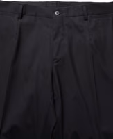 Black Wool Tapered Leg Dress Trouser Pants 4