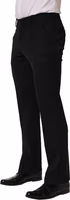 Black Wool Tapered Men Dress Trouser Pants 3