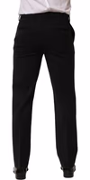 Black Wool Tapered Men Dress Trouser Pants 4