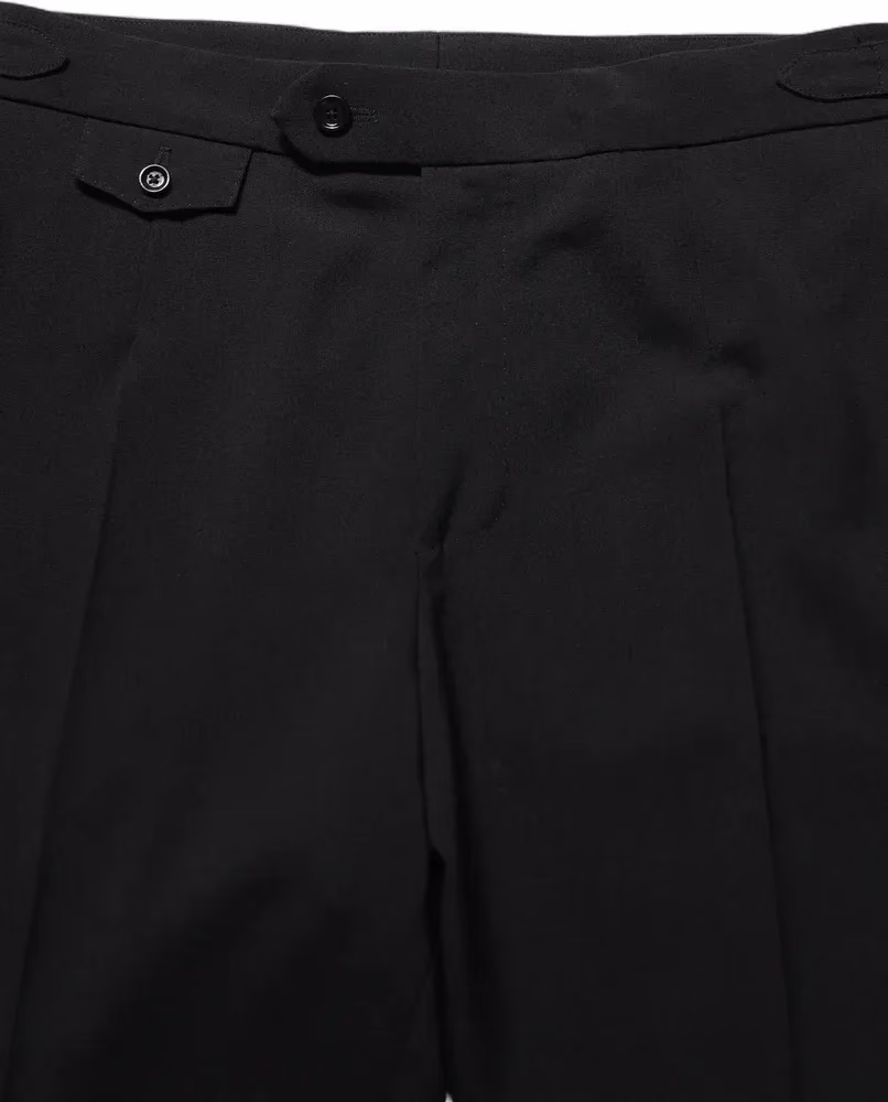 Black Tapered Leg Men Dress Trouser Pants