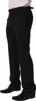 Black Tapered Leg Men Dress Trouser Pants 3