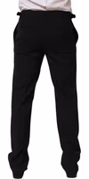 Black Tapered Leg Men Dress Trouser Pants 4