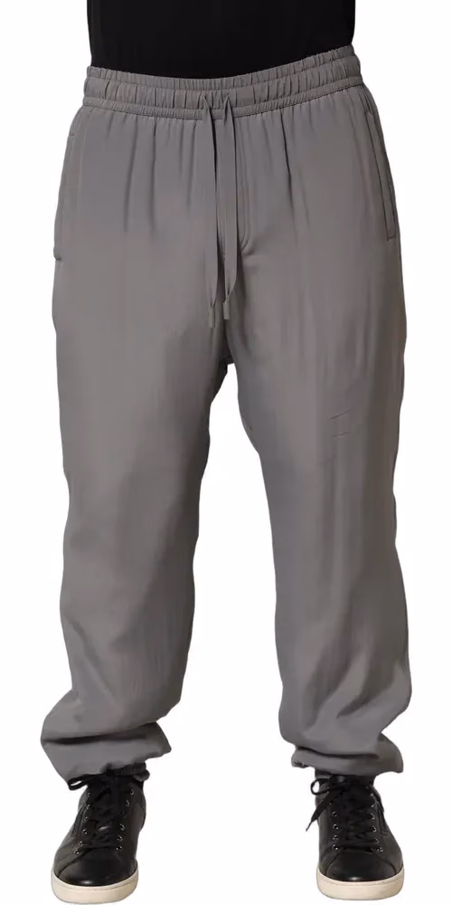 Gray Cotton Jogger Sweatpants Trouser Pants