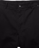 Black Mid Waist Straight Men Trouser Pants 4