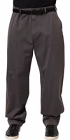 Dark Gray MidWaist Straight Men Trouser Pants 1