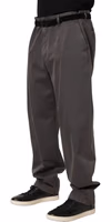 Dark Gray MidWaist Straight Men Trouser Pants 2
