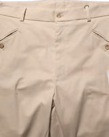 Beige Re-Editon Mid Waist Tapered Men Pants 1