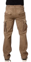 Brown Mid Waist Cargo Straight Trouser Pants 4