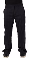 Black Nylon Straight Jogger Sweatpants Pants 2