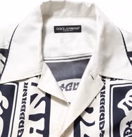 Black White Logo Bandana Short Sleeves Shirt 1