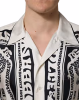 Black White Logo Bandana Short Sleeves Shirt 5