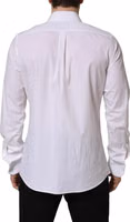 White MARTINI Long Sleeves Men Dress Shirt 1