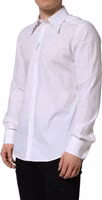 White MARTINI Long Sleeves Men Dress Shirt 5