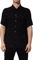 Black Logo Monogram Short Sleeves Men Shirt 1