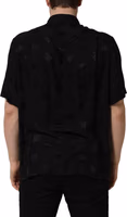 Black Logo Monogram Short Sleeves Men Shirt 3