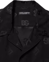 Black Logo Monogram Short Sleeves Men Shirt 5