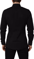 Black Cotton Stretch GOLD Fit Dress Shirt 4